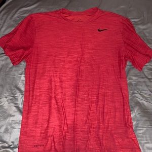 Red dri-fit shirt
